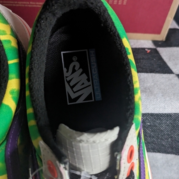 Vans Old Skool MTE 1 Women 8 Tripped Put Trekker White Green Suede Canvas 122024 - Picture 2 of 13